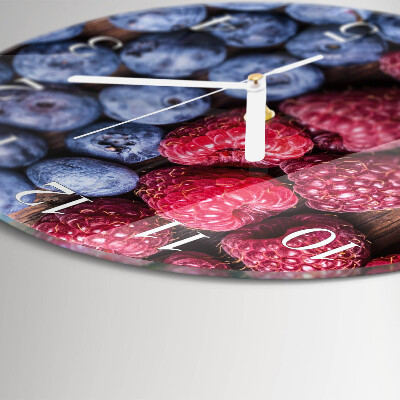 Round wall clock Forest fruits