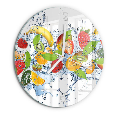 Round wall clock Fruit Water