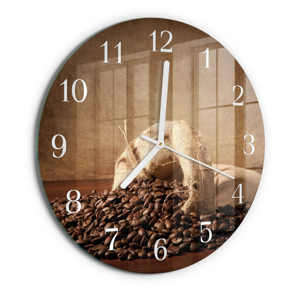 Round wall clock Coffee