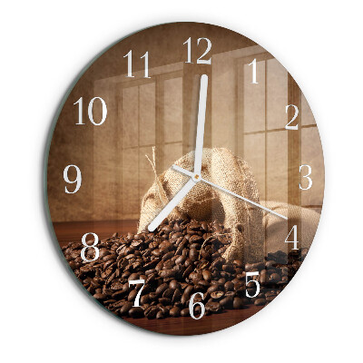 Round wall clock Coffee