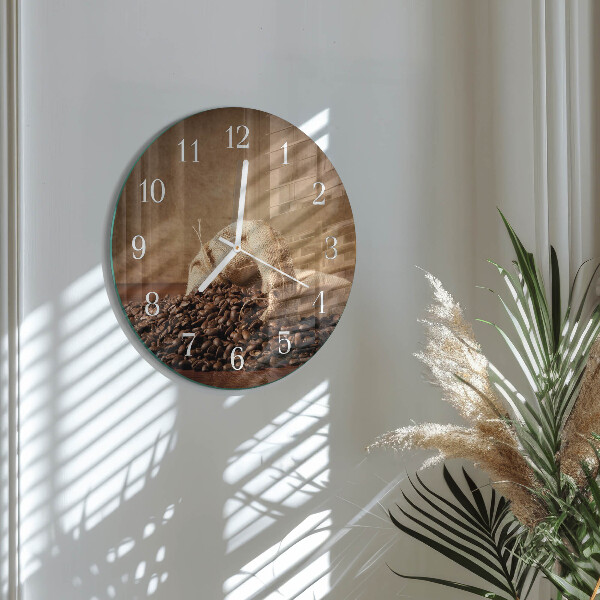 Round wall clock Coffee