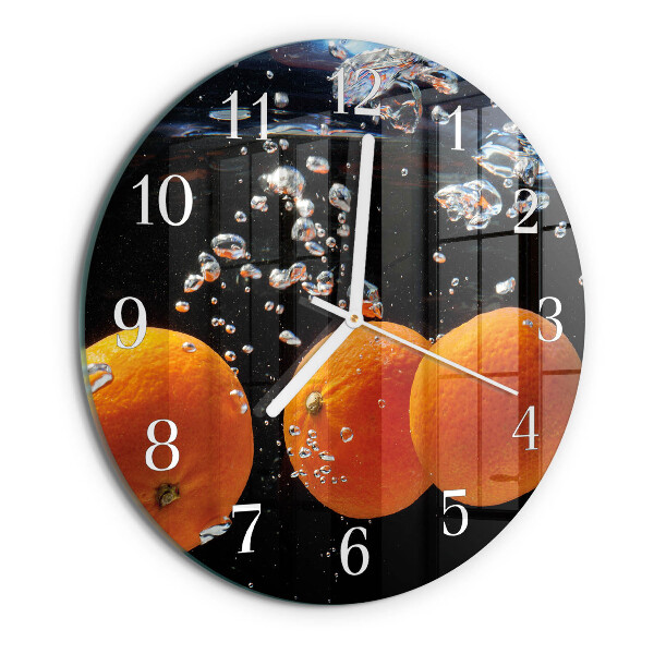 Round wall clock Oranges