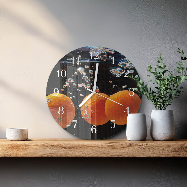 Round wall clock Oranges