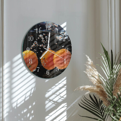 Round wall clock Oranges