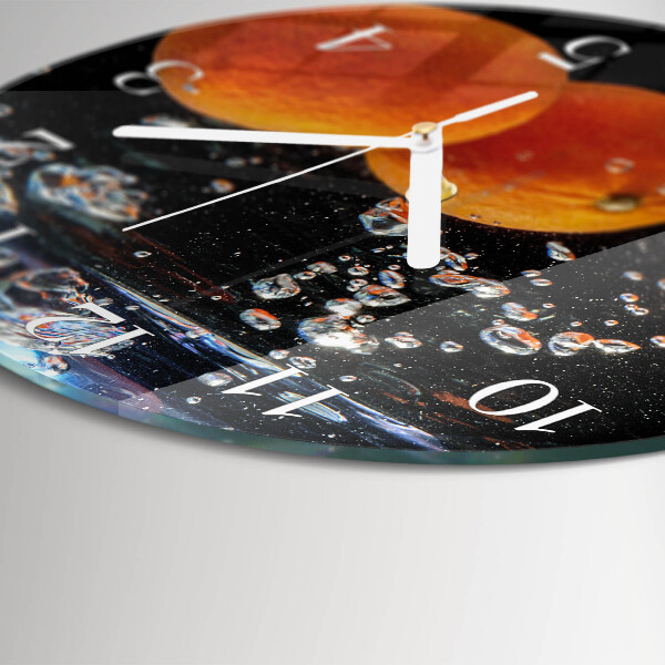 Round wall clock Oranges