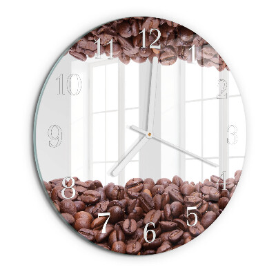 Round wall clock Coffee Beans