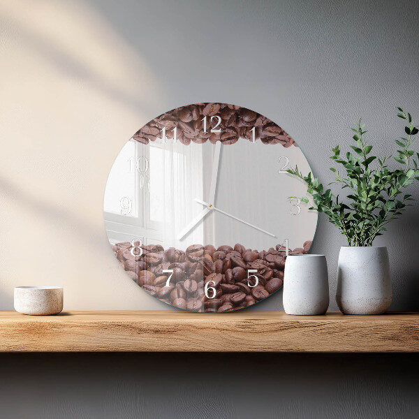 Round wall clock Coffee Beans