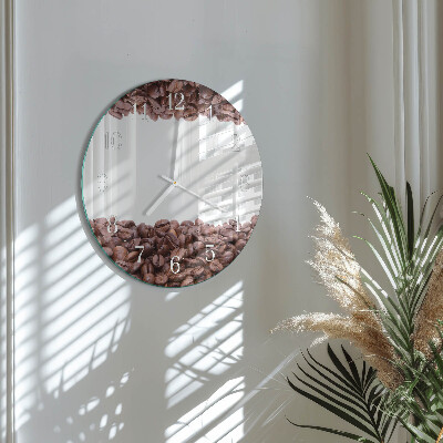 Round wall clock Coffee Beans