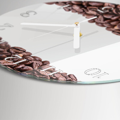 Round wall clock Coffee Beans