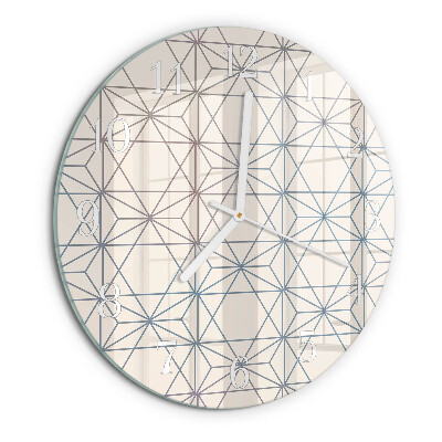 Round wall clock Geometric pattern