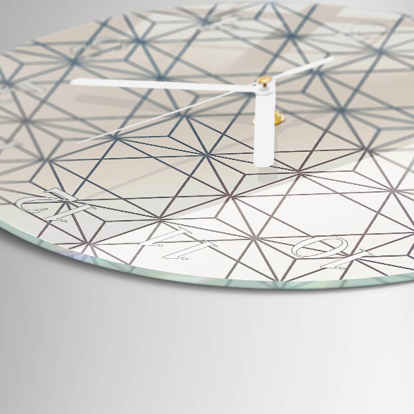 Round wall clock Geometric pattern