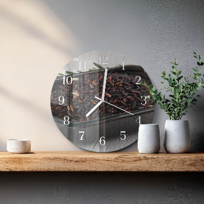Round wall clock Black rice