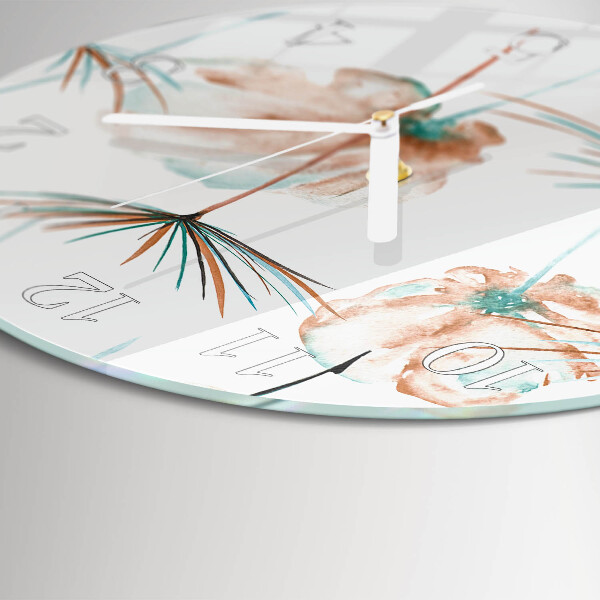 Round wall clock Dandelions