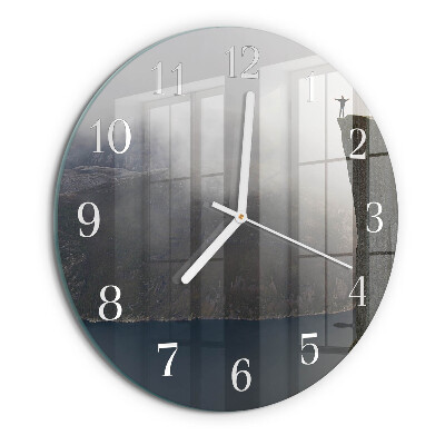 Round wall clock Abyss