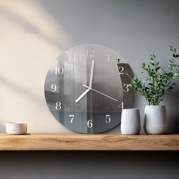 Round wall clock Abyss