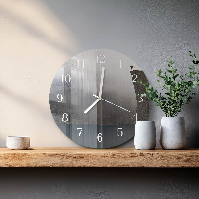 Round wall clock Abyss