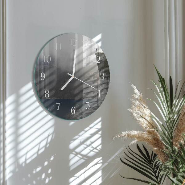 Round wall clock Abyss