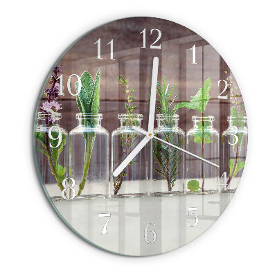 Round wall clock Herbs
