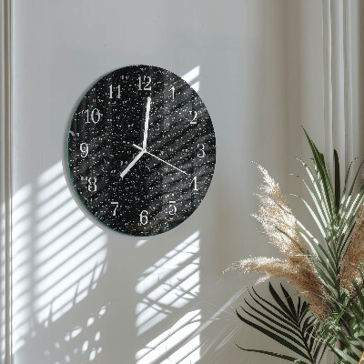 Round wall clock Drops of Water