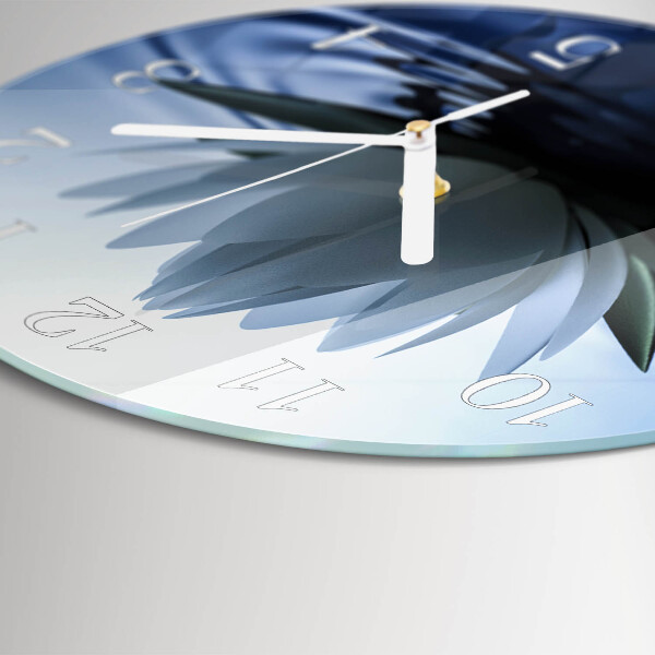 Round wall clock Water lily