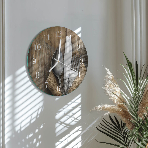Round wall clock Cutlery