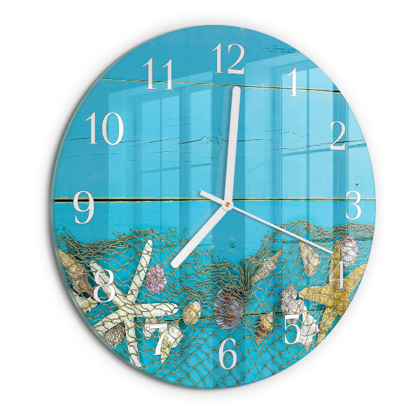 Round wall clock Sea treasures
