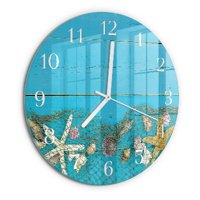 Round wall clock Sea treasures