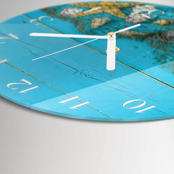 Round wall clock Sea treasures
