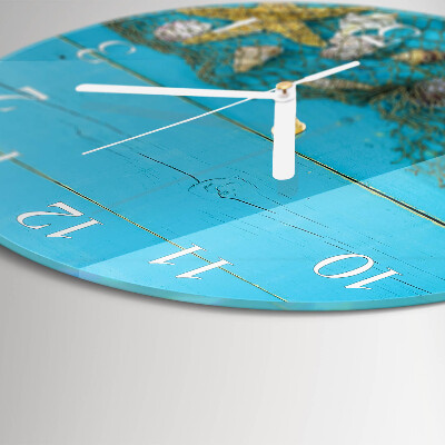 Round wall clock Sea treasures