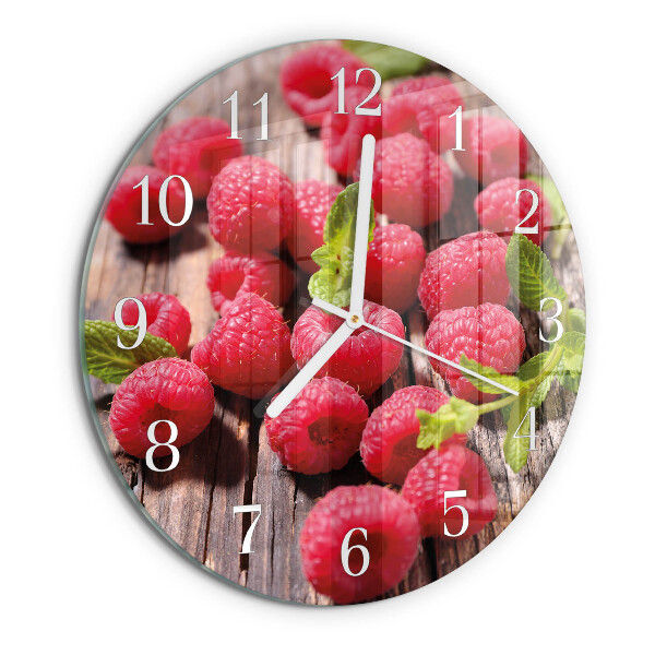 Round wall clock Raspberries