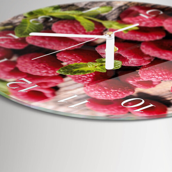 Round wall clock Raspberries