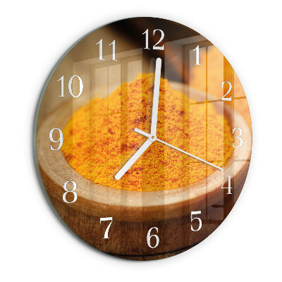 Round wall clock Turmeric