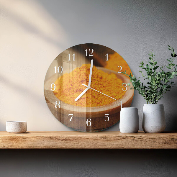 Round wall clock Turmeric