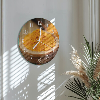 Round wall clock Turmeric