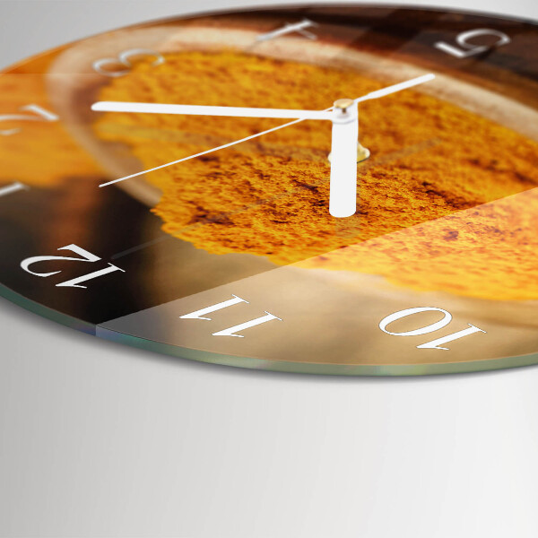 Round wall clock Turmeric