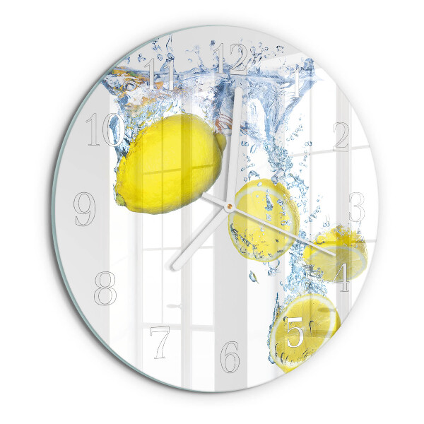 Round wall clock Lemons