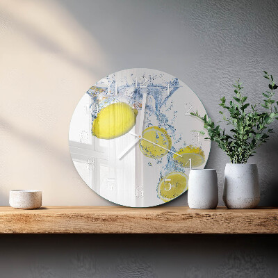 Round wall clock Lemons