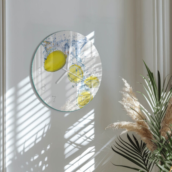 Round wall clock Lemons