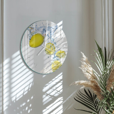 Round wall clock Lemons