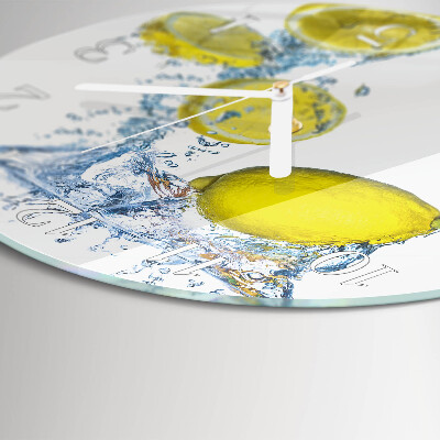 Round wall clock Lemons