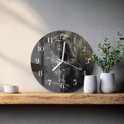 Round wall clock Gorilla