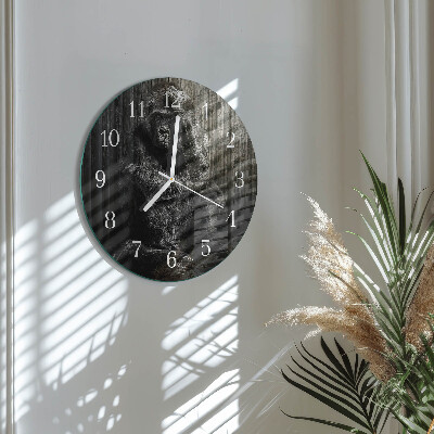 Round wall clock Gorilla