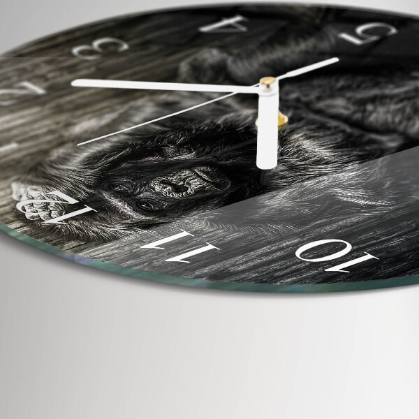 Round wall clock Gorilla