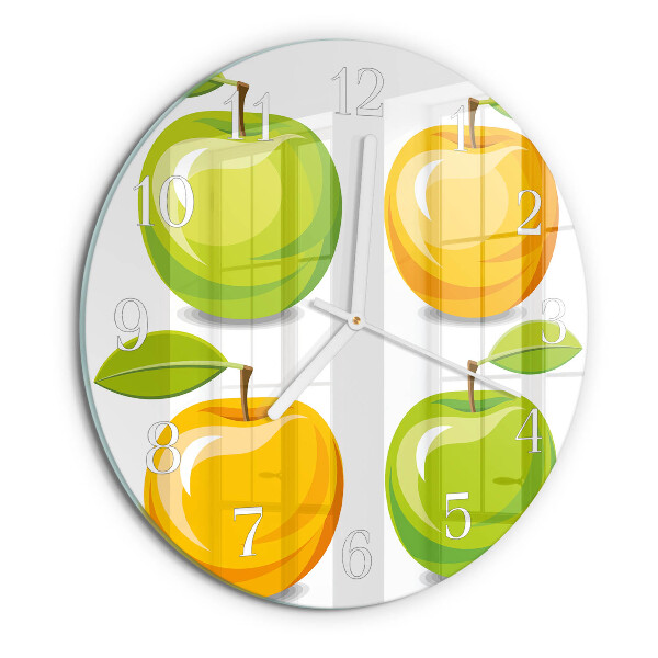 Round wall clock Apples