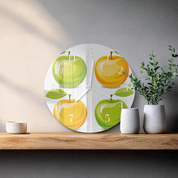 Round wall clock Apples