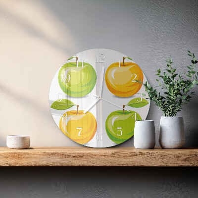 Round wall clock Apples