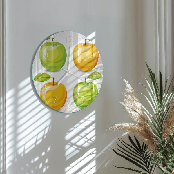 Round wall clock Apples