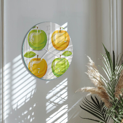 Round wall clock Apples