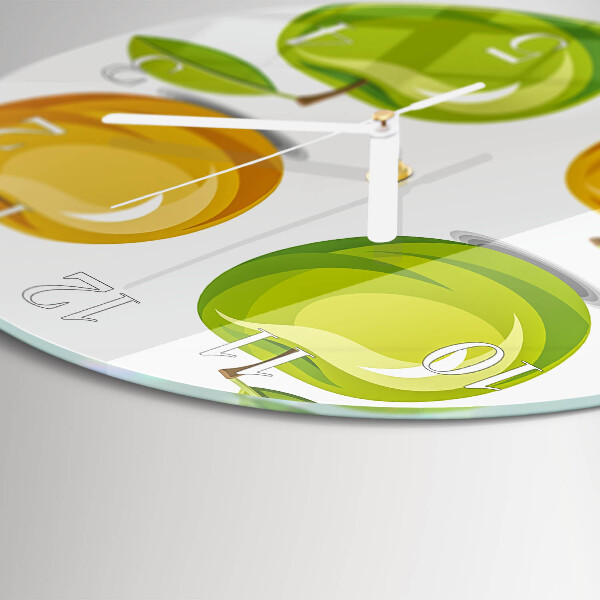Round wall clock Apples