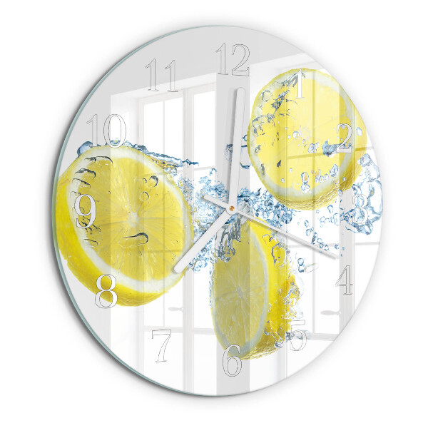 Round wall clock Lemons